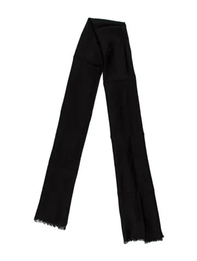 Pre-owned Gucci Wool Scarf W/ Tags In Black