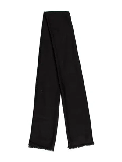 Pre-owned Gucci Wool Shawl In Black
