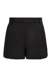 Gucci Wool And Silk Gabardine Shorts In Black