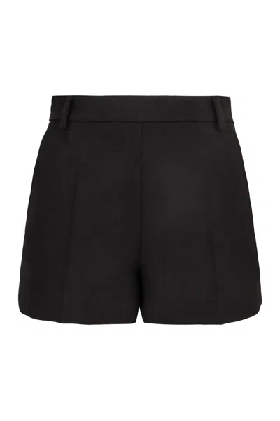 Gucci Wool And Silk Gabardine Shorts In Black