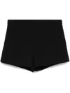 Gucci Wool Crepe Shorts In Black