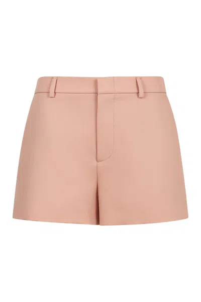 Gucci Mini Wool Shorts For Women In Pink