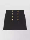 Gucci Button-up Crepe Skirt