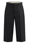 Gucci Men's Wool Silk Cropped Pant