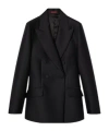Gucci Wool Silk Gabardine Jacket In Black