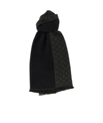 GUCCI GUCCI MONOGRAMMED FRINGED SCARF