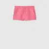 Gucci Wool Silk Shorts With Logo In Pink