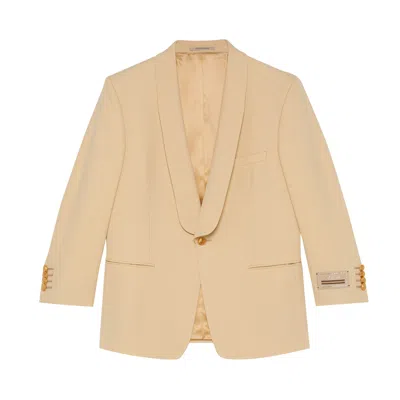 Pre-owned Gucci Wool Single-breasted Jacket 'ivory' | Cream | Men's Size 48 In White