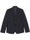 Gucci Men's Wool Single-breasted Suit In Blue