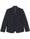 Gucci Men's Wool Single-breasted Suit In Blue