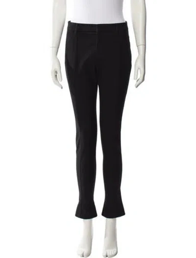 Pre-owned Gucci Wool Skinny Leg Pants In Black