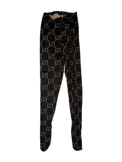 Pre-owned Gucci Wool Skinny Leg Pants In Black