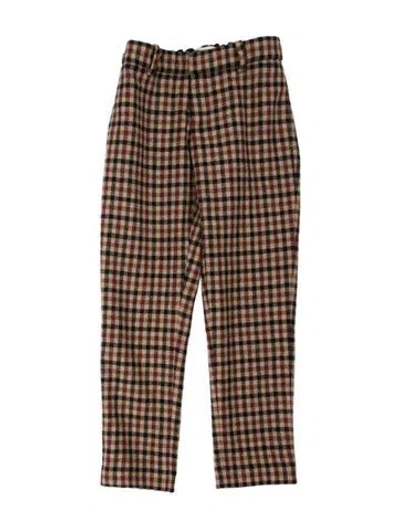 Pre-owned Gucci Wool Skinny Leg Pants In Neutrals