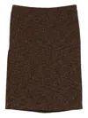 Gucci Wool Skirt In Brown