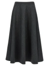 Gucci Women Wool Skirt In Gray