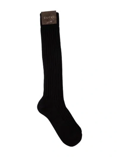 Pre-owned Gucci Wool Socks W/tags In Black