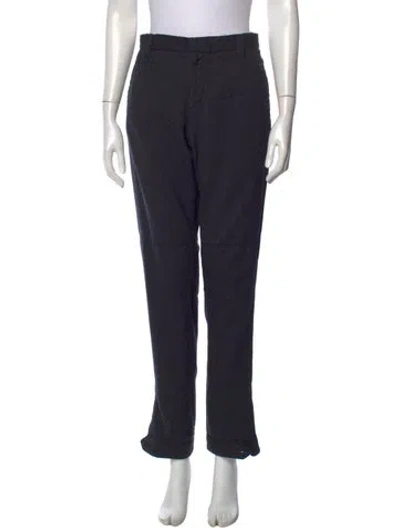 Pre-owned Gucci Wool Straight Leg Pants In Black