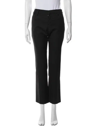 Pre-owned Gucci Wool Straight Leg Pants In Blue