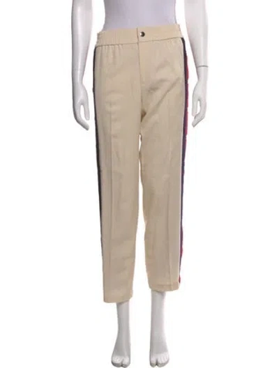 Pre-owned Gucci Wool Straight Leg Pants In Neutral