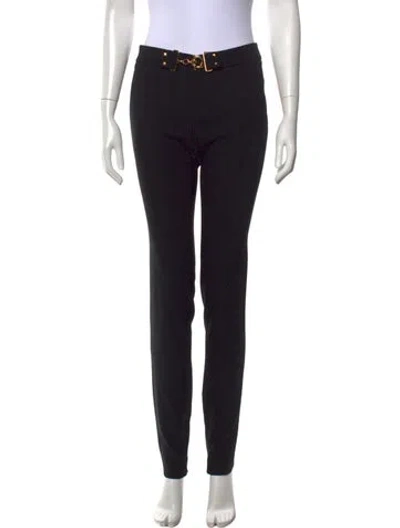 Pre-owned Gucci Wool Straight Leg Pants W/ Tags In Black