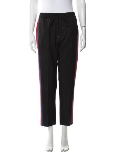 Pre-owned Gucci Wool Straight Leg Pants W/ Tags In Black