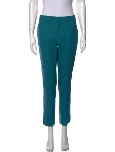 Pre-owned Gucci Wool Straight Leg Pants W/ Tags In Blue