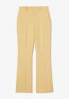 Gucci Wool Straight-leg Pants In Yellow