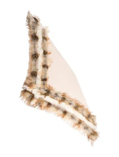 Pre-owned Gucci Wool Striped Scarf In Neutral