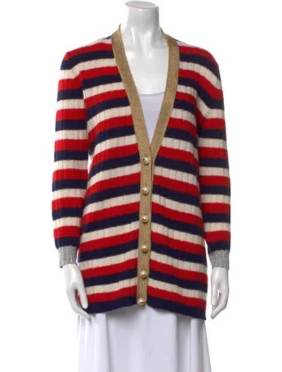 Pre-owned Gucci Wool Striped Sweater