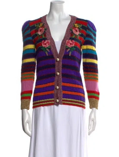 Pre-owned Gucci Wool Striped Sweater