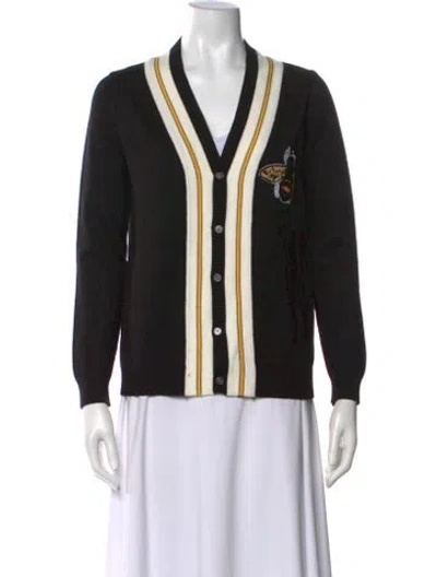 Pre-owned Gucci Wool Striped Sweater In Black