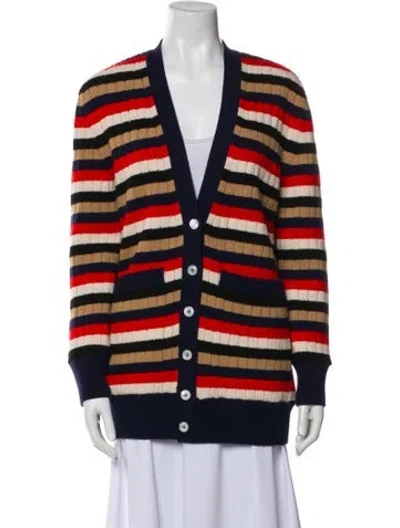 Pre-owned Gucci Wool Striped Sweater In Blue