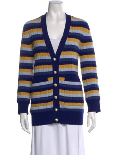 Pre-owned Gucci Wool Striped Sweater In Blue