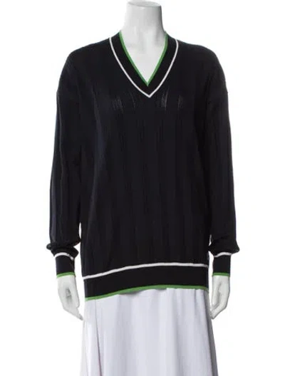Pre-owned Gucci Wool Striped Sweater In Blue