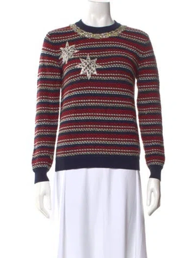 Pre-owned Gucci Wool Striped Sweater In Multi