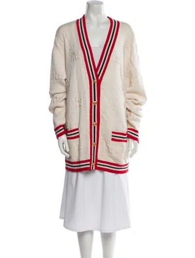 Pre-owned Gucci Wool Striped Sweater In Neutral