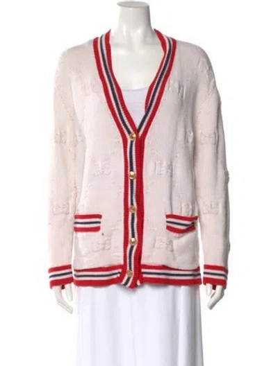 Pre-owned Gucci Wool Striped Sweater In Neutral