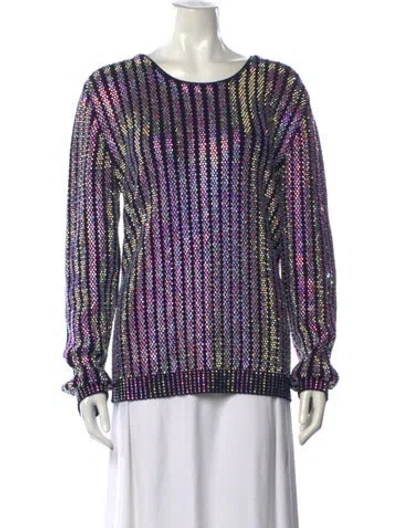 Pre-owned Gucci Wool Striped Sweater W/ Tags In Blue
