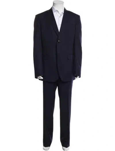 Pre-owned Gucci Wool Suit In Blue