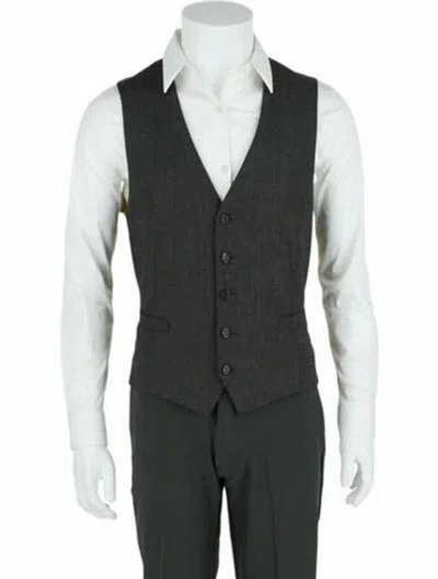Pre-owned Gucci Wool Suit Vest W/ Tags In Grey