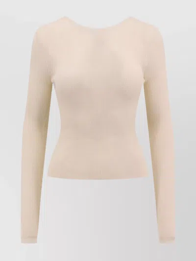 Gucci Wool Sweater Button Detail In Neutrals