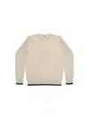 Gucci Kids Crewneck Ribbed Jumper In Neutral