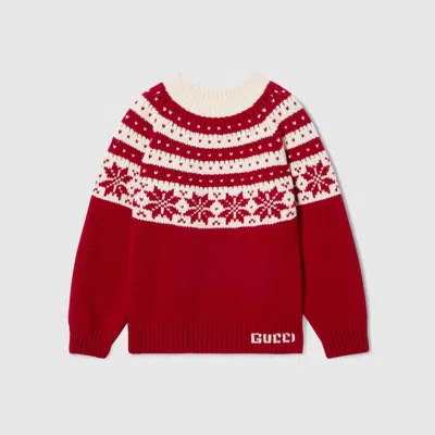 Gucci Kids' Wool Sweater In Red