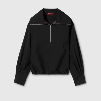 Gucci Wool Sweater With  Detail In Black