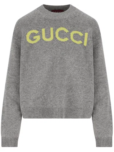 GUCCI GUCCI WOOL SWEATER WITH INTARSIA