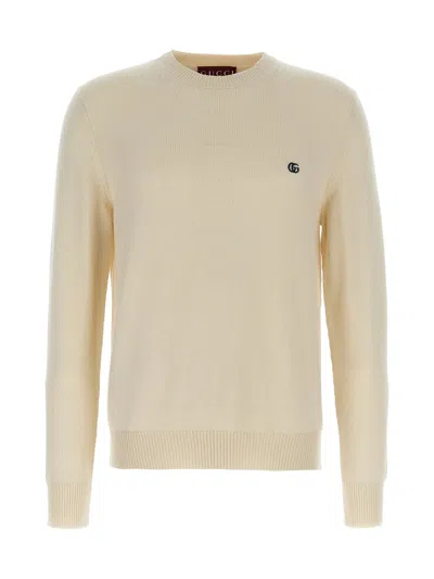 GUCCI GUCCI WOOL SWEATER WITH LOGO
