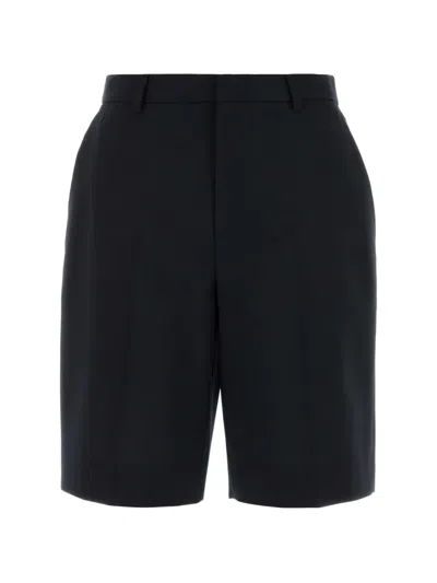 Gucci Black Cotton Short And Mini Shorts In Blue