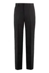 Gucci Wool Tailored Trousers In Black