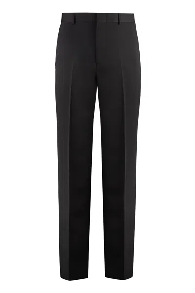 Gucci Tailored Cotton Trousers In Brown