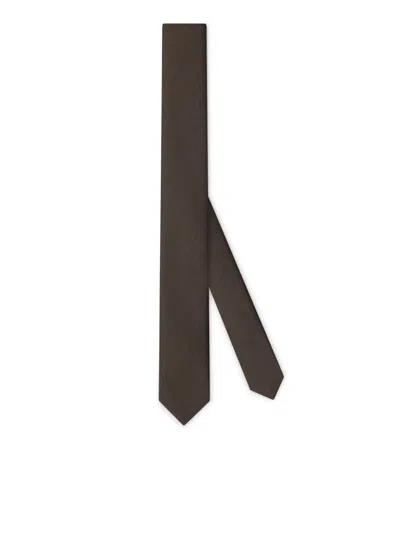 Gucci Wool Tie In Nude